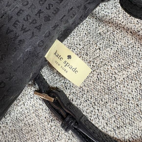 Kate Spade Crossbody Bag Chester Street Dessi Black Leather Purse Zipper Womens - Picture 3 of 6